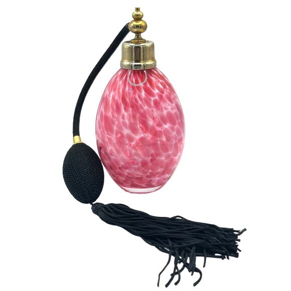 Vintage Blown Glass Perfume Bottle Atomizer - Picture 1 of 7